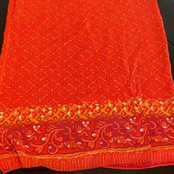 August Hale Gorgeous Silk VINTAGE Wrap Maxi Size 6 - Picture 4 of 8